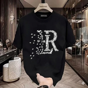 เสื้อยืดโอเวอร์ไซส์ลำลองสำหรับผู้ชายและผู้หญิง ลดราคาพิเศษ ผ้าฝ้าย 100% พิมพ์ลายดิจิทัล คอกลม แขนสั้น สไตล์สตรีทแฟชั่น น้ำหนัก 180 กรัม - Product Image 1
