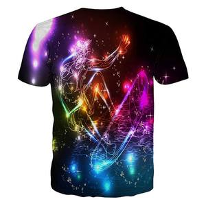 เสื้อยืดผ้าฝ้ายแท้ 100% น้ำหนัก 300 กรัม พิมพ์ลายด้านหน้าด้วยเทคนิค Sublimation เป็นมิตรต่อสิ่งแวดล้อม ผลิตโดยโรงงาน OEM รับผลิตเสื้อยืดแบบ Private Label - Product Image 2