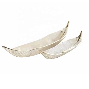 Bol décoratif en aluminium de haute qualité ensemble de 2 bol en métal de pièce maîtresse de mariage bol en aluminium pour salle à manger café et Table Console - Product Image 1