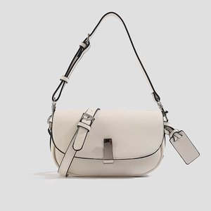 For PU Women's Crossbody <b>Bag</b> with Detachable Strap Minimalist Design Zipper Closure Anti-Theft <b>Computer</b> Interlayer - Product Image 3