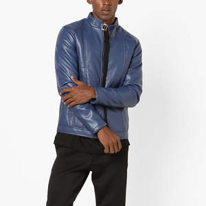 2026 OEM Available Low Price High Street Style High Quality Waterproof Outdoor Leather <b>Jacket</b> Stand <b>Collar</b> Unique Winter Season - Product Image 4