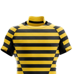 Ensemble d'uniformes de rugby respirants personnalisés pour hommes, maillot et short d'équipe, kit durable 100 % polyester, vêtements de sport à séchage rapide, fournisseur en gros - Product Image 4