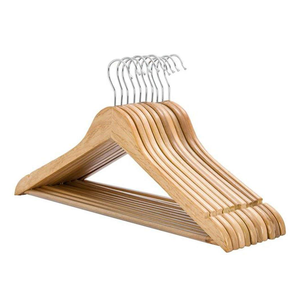 Customized Logo Anti-Slip Solid Wood Clothes <b>Hanger</b> Multipurpose antique Wood Clothes <b>hanger</b> At Reasonable Price - Product Image 5