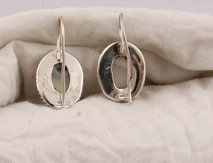 Natural Dendritic <b>Opal</b> <b>Earrings</b> 925 Sterling Silver Vintage Victorian Style Scenic <b>Opal</b> Dangle <b>Earrings</b> Wholesale Jewelry - Product Image 6
