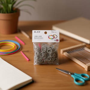 Ilan Goma Manualidades Grigio 300 pezzi per lavori artigianali - Product Image 2