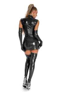 Nuevo Vestido Sexy de Primavera para Mujer, Brillante, de Cuero Sintético, con Cierre Frontal, Estilo Látex, para Pole Dance, Discoteca, Bar, Fiesta - Product Image 3