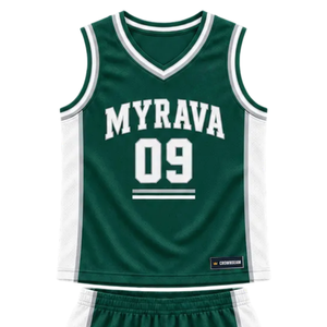 Ensemble d'uniformes de basketball personnalisés pour hommes, vert et blanc, maillot sans manches à col en V et short avec empiècements latéraux, nom et numéro de l'équipe, vêtements en gros - Product Image 6
