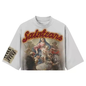 Camisetas personalizadas al por mayor, OEM, unisex, de algodón grueso, en varios colores y tallas de la S a la 5XL para empresas - Product Image 1