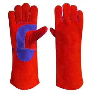 High Quality Long-Lasting Reinforced Cowhide Split Leather <b>Gloves</b> Heat Spark Resistant Construction Welders Safety <b>Gloves</b> - Product Image 3