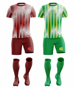 Conjunto de Uniforme de Fútbol Personalizado Unisex de Manga Corta con Estampado Sublimado, Transpirable, Antibacterial, Anti-UV y de Secado Rápido - Product Image 4