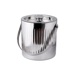Stainless Steel Ice <b>Bucket</b> with Lid Double Walled Insulated Wine <b>Champagne</b> Cooler Metal Ice <b>Buckets</b> for Bar and Party Use - Product Image 6