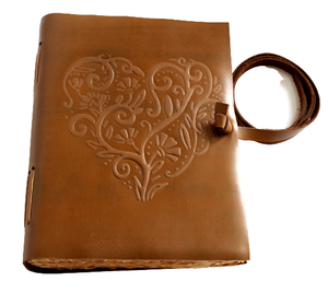 Cuaderno de Negocios de Tapa Dura para Suministros de Oficina, Hermoso Diseño de Corazón, Tapa Blanda, Cuaderno de Cuero Genuino de Lujo al por Mayor - Product Image 1
