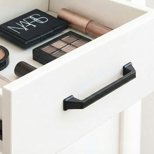 Poignée de meuble minimaliste moderne en alliage de zinc noir mat pour armoire de cuisine commode salle de bain - Product Image 5