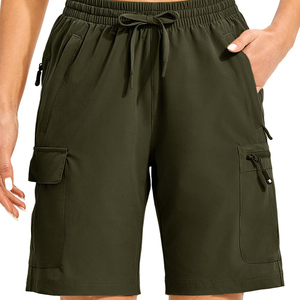 Shorts Cargo Personalizados de Cintura Media para Mujer, Moda Verano, Casuales, Cómodos, Transpirables y de Secado Rápido - Product Image 1