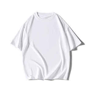 เสื้อยืดเทอร์รี่คุณภาพพรีเมียมทรงโอเวอร์ไซส์สำหรับผู้ชาย แขนสั้น คอกลม ทรงปกติ แบบโอเวอร์ไซส์ สั่งทำได้ - Product Image 3