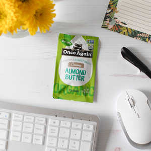 Beurre d'amande biologique de qualité supérieure 1,15 oz légèrement torréfié en pot Mason, durée de conservation de 12 mois - Product Image 3