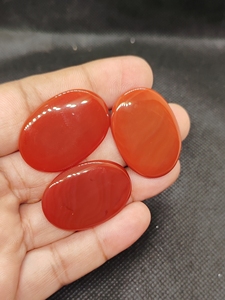 Natural Red Onyx Coffin Shape Gemstone Flat Back Calibrated Teardrop Shape Wholesale cabochon - Product Image 5