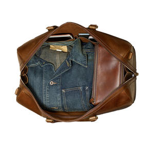 Bolsa de Viaje de Fin de Semana de Gran Capacidad, Personalizada de Fábrica, de Cuero PU de Alta Calidad, Impermeable, Duradera, con Cierre, Estilo Occidental - Product Image 6