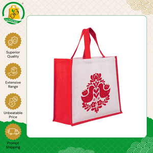 Sacs de courses en jute de qualité supérieure fabriqués en Inde avec motif de logo tendance à prix bas pour la vente en gros - Product Image 6