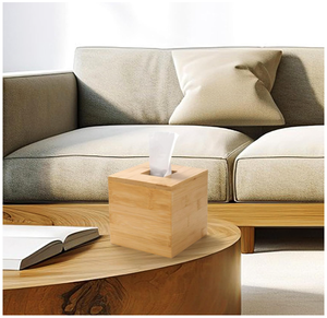 Bamboo Paper Holder Lid Storage Organizer Durable Sustainable Classic Design - Product Image 6