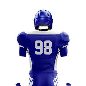 Uniforme de Fútbol Americano Personalizado de Alta Calidad con Cuello en V y Diseño de Color Sólido - Product Image 4