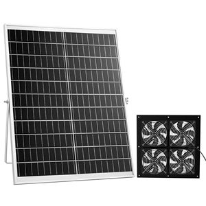 Pannello Solare 25W con 4 Ventole ad Alta Velocità Regolabili, 2668 RPM, Installazione Flessibile - Product Image 1