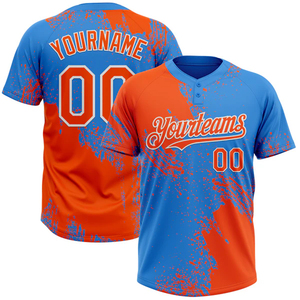 เสื้อเบสบอลซอฟต์บอลแบบสั่งทำพิเศษ ปักลายแบบ Sublimation สองกระดุม สำหรับเด็ก วัยรุ่น ผู้ชาย ผู้หญิง ชุดทีม - Product Image 5