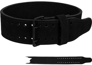 Cinturón de Soporte Lumbar de Cuero Negro con Hebilla Metálica para Alivio del Dolor de Espalda y Corrección de Postura, Soporte de Compresión Unisex para Adultos - Product Image 3
