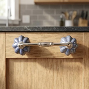 <b>Ceramic</b> Bar Shape Cabinet Pull Handle for Kitchen Modern Style Durable <b>Drawer</b> Hardware Eco-Friendly Easy Installation - Product Image 1