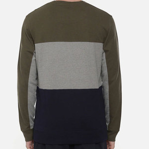 เสื้อสเวตเชิ้ตผ้าฟลีซเทคโนโลยีกันความชื้นสำหรับผู้ชาย แบบ Color Block  ซับเหงื่อได้ดี  รับสั่งพิมพ์ลายตามต้องการ สำหรับผู้ใหญ่ - Product Image 4