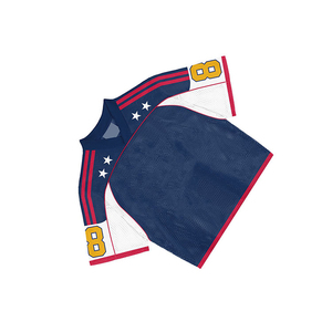 Maillot de football vintage américain sur mesure pour homme, style français, en maille tricotée oversize, col en V, coupe courte et carrée - Product Image 3