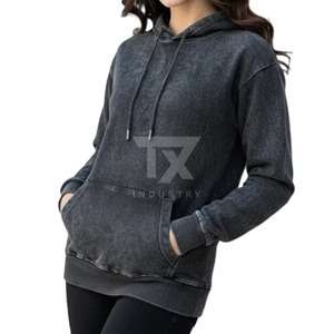 Sweat à capuche Spider unisexe, style tendance, chaud pour l'hiver, manches longues, délavé à l'acide, 100% coton, imperméable à l'avant - Product Image 3