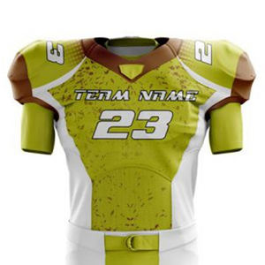 Uniforme de football américain de haute qualité, OEM, vente en gros, personnalisable, uniforme de course d'équipe, uniforme de football américain professionnel - Product Image 3