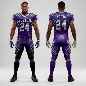 Uniforme de Fútbol Americano Sublimado Dinámico con Tela Spandex y Gráficos Llamativos del Equipo - Product Image 4