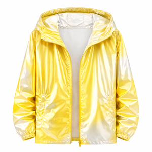 Chaqueta con Capucha Gruesa y Brillante de Camuflaje para Hombre, con Logotipo Frontal, para Fiestas y Discotecas, Manga Larga - Product Image 1