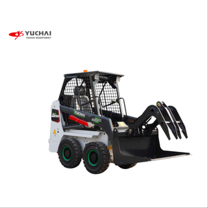 Mini 4x4 bánh xe tải với phía trước và backhoe 2 tấn đánh giá tải EPA máy kéo nhỏ vật lộn theo dõi Skid loader Mini Skid Steer loader - Product Image 1