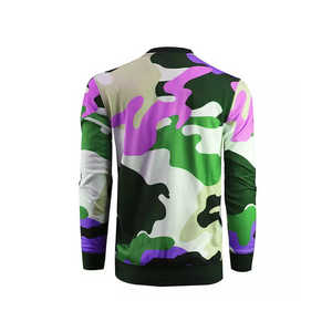 Sudadera de Cuello Redondo con Estampado de Camuflaje para Hombre, Corte Regular, Informal, Tejida en Poliéster, para Verano - Product Image 5