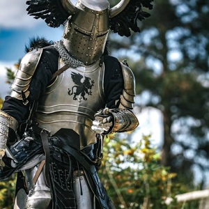 Armure de Chevalier Templier Griffin – Armure de Guerrier en Acier du XVe Siècle pour Cosplay ANAS AHMAD - Product Image 5