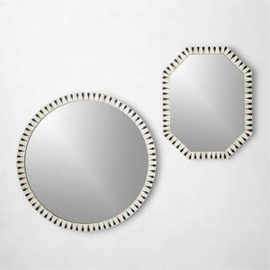 กรอบกระจกฝังลายกระดูกสีน้ำเงินรูปทรงเรขาคณิต ขนาด 32x32 ซม. สำหรับตกแต่งทางเดินบ้าน สไตล์อาร์ตเดโค ราคาขายส่ง - Product Image 1