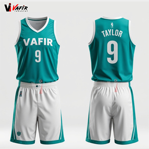 Uniformes de Baloncesto de Jersey de Poliéster 100% Sublimados Personalizados de Moda al por Mayor de Alta Calidad, Talla Grande, Secado Rápido y Transpirables Vafir - Product Image 1
