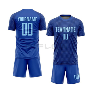 Conjunto de Camiseta y Pantalones Cortos de Fútbol Personalizados en Morado, Sublimados, Cuello Redondo, Absorbentes de Humedad, Unisex, para Equipos Adultos - Product Image 5