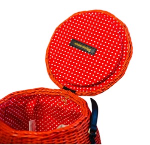 Premium Jack O <b>Lantern</b> <b>Rattan</b> Storage Basket Handcrafted Orange Pumpkin Wicker Handbag Playful Festive Organizer - Product Image 3