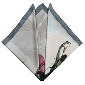Satin Silk Small Square Scarf for Women, Printed Soft and Comfy <b>Neck</b> Head <b>Tie</b> Scarf Bandana - Product Image 2