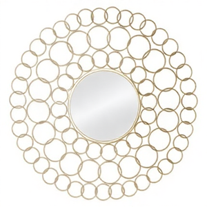 Espejo de Pared Metálico Hecho a Mano, Moderno, de Alta Calidad y Duradero, para Decoración de Sala de Estar, Hotel, Pasillo, Espejo Colgante de Pared - Product Image 1