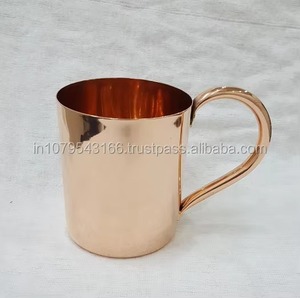 Jarra de Cerveza de Cobre Sólido con Asa de Latón, Recargable, Vaso Moderno para Bar, Hogar, Fiesta, Camping, Regalo - Product Image 6