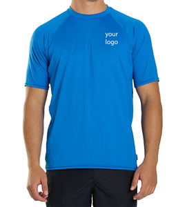 Camiseta Deportiva de Alto Rendimiento con Protección Solar UPF50+, Spandex/Poliéster, Logotipo Frontal, Secado Rápido, Absorbe el Sudor, Disponible para Marca Privada OEM, Venta al Por Mayor - Product Image 1