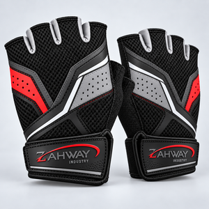 Gants de cyclisme en tissu respirant, légers, antidérapants, paume en silicone, sangle de poignet réglable, pour vélo de route et de montagne - Product Image 1