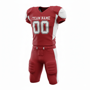 Uniforme de Fútbol Americano Sublimado Personalizado de Primera Calidad, Transpirable, Conjunto Completo, Jersey y Pantalones Personalizados para Equipo, Alto Rendimiento - Product Image 5