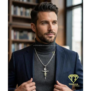 Religious <b>Cross</b> Pendant 925 Sterling <b>Silver</b> Detailed Spiritual Design Classic Christian Jewelry For <b>Men</b> And Women - Product Image 2