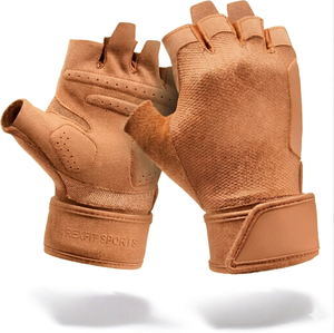 Rexfit Sports Half Finger Gym Gloves Breathable Mesh Weight Lifting Training Adjustable Wrist <b>Strap</b> Unisex Fitness Gloves - Product Image 5